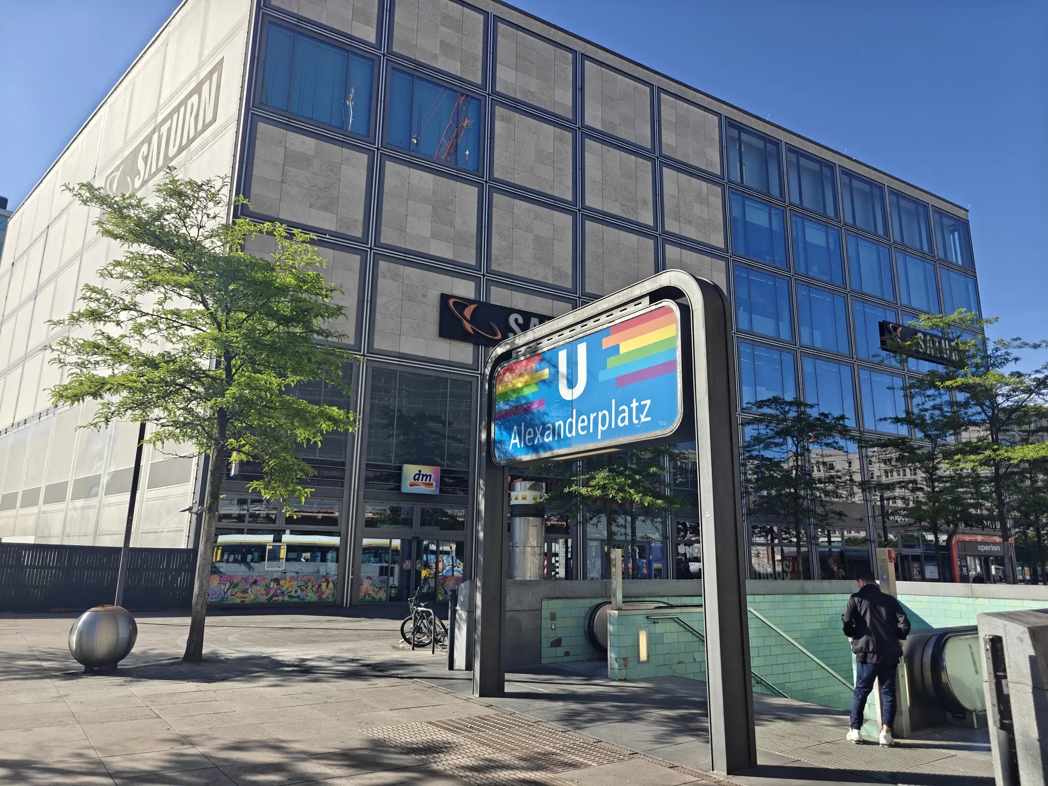 U-Bahn entrance arched sign in Alexanderplatz, Berlin