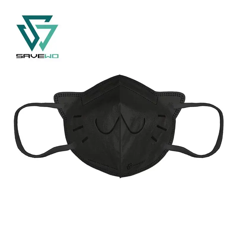 black savewo 3dmeow cat-themed kf94 mask
