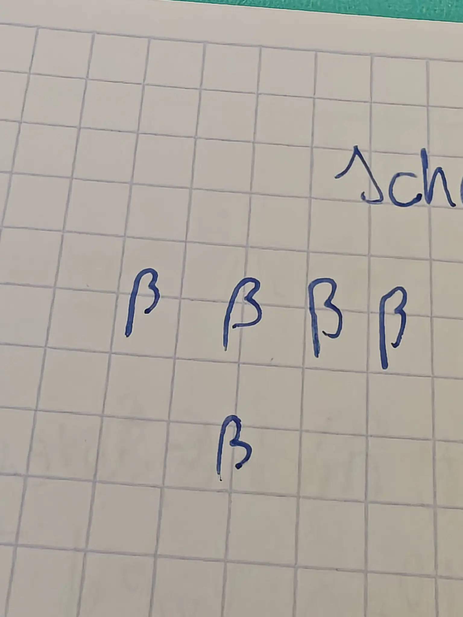 a bunch of ß written in paper