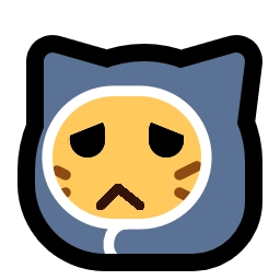 neocat sad with a blanket